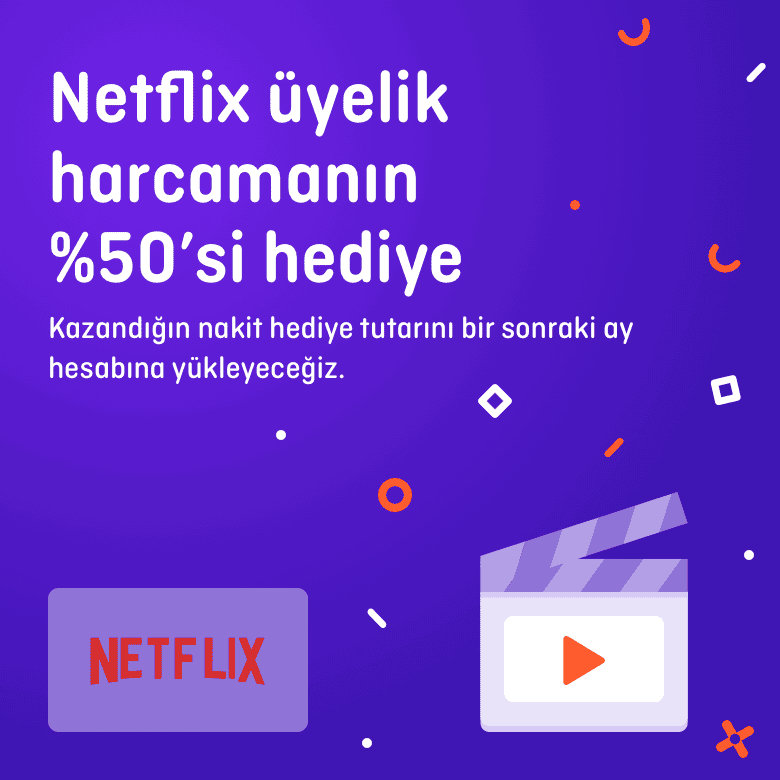 >Netflix üyeliğinin %50’si Pokus’tan! Tek yapman gereken üyelik ödemeni Pokus Kart’ınla yapmak.