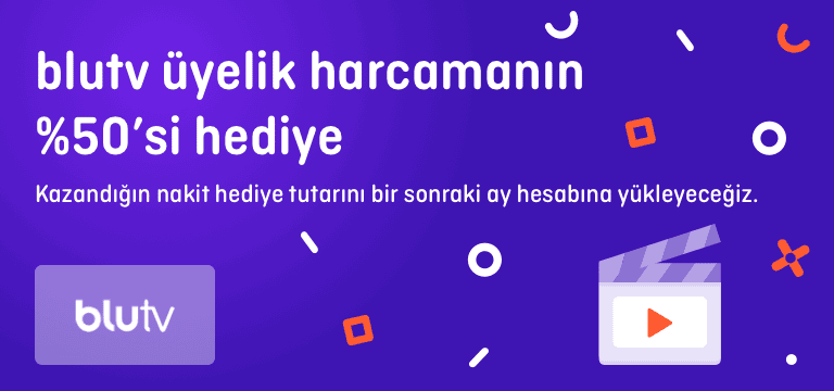 BluTV üyeliğinin %50’si Pokus’tan! Tek yapman gereken üyelik ödemeni Pokus Kart’ınla yapmak.