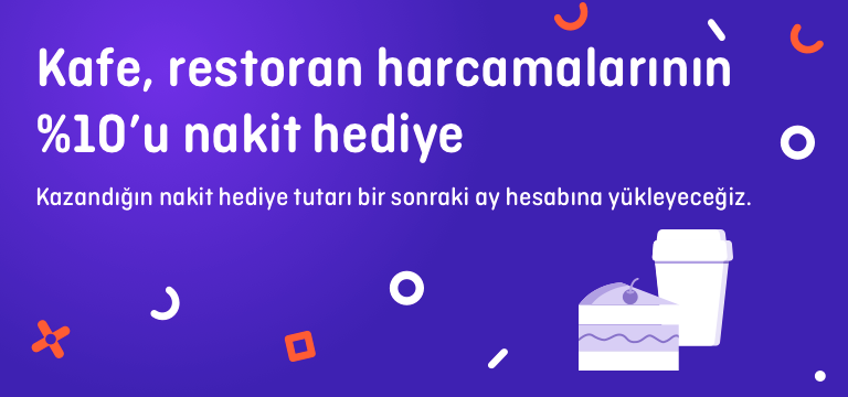 Tüm kafe ve restoran harcamalarının 10’u Pokus’tan hediye!